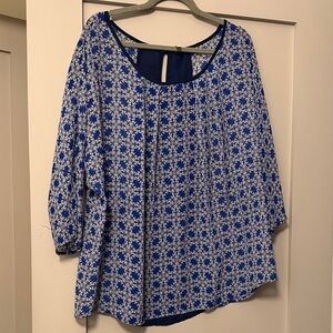 Tria Tria Blue Floral Women's Top